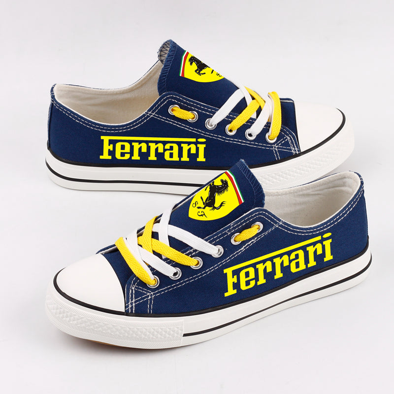 Ferrari Canvas Sneakers Shoes For Men Women Fans