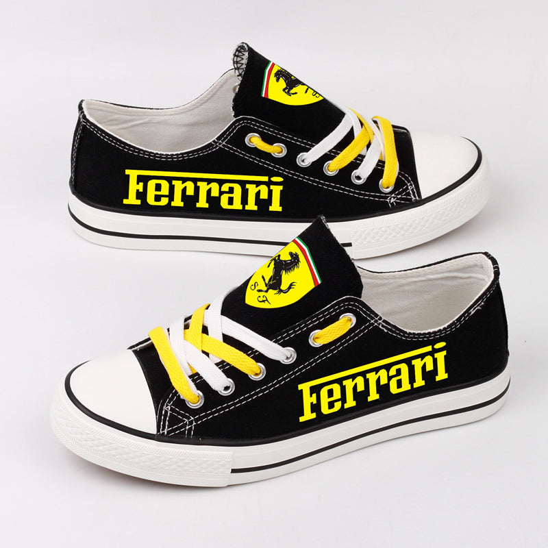 Ferrari Canvas Sneakers Shoes For Men Women Fans