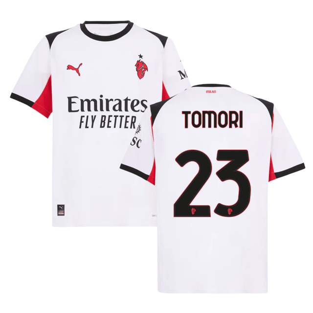 Fikayo Tomori 23 AC Milan 2025-26 Away Men Jersey – White
