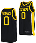 Filip Rebraca Jersey Iowa Hawkeyes College Basketball Black #0