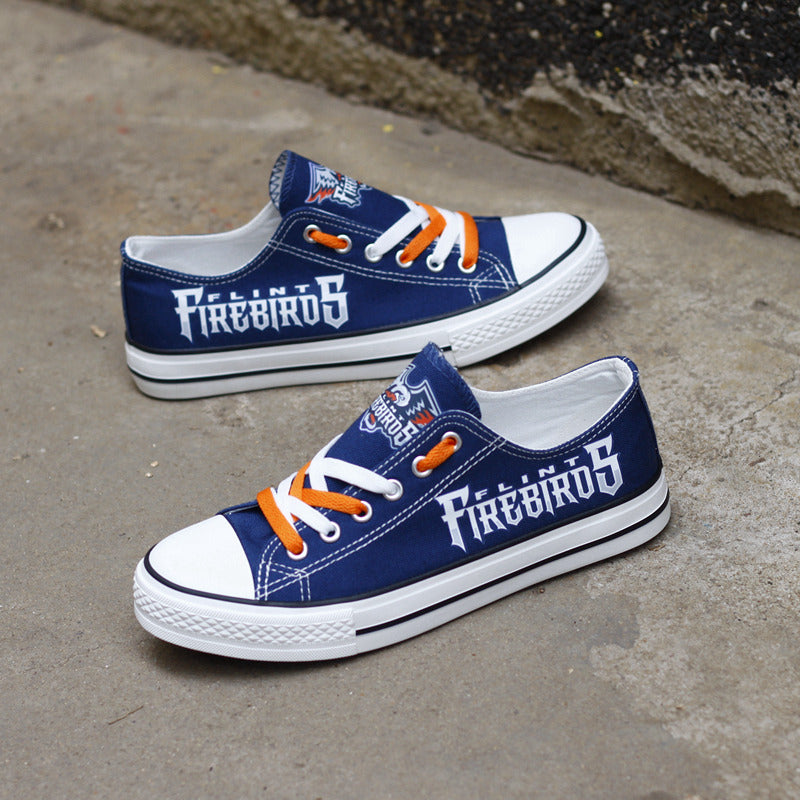 Flint Firebirds Low Top Canvas Sport Sneakers Shoes For Men Women Fans