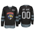 Florida Panthers Black 1917-2017 100th Anniversary Stitched NHL Custom Jersey Stitched