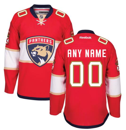 Florida Panthers Reebok Red Home Premier Custom Jersey Stitched