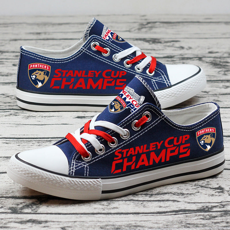 Florida Panthers Low Top Canvas Sport Sneakers Shoes For Men Women Fans