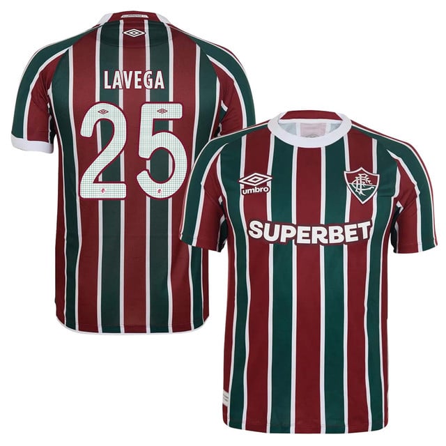 Fluminense Joaquin Lavega 25 Home 2025-26 Jersey – Red Green