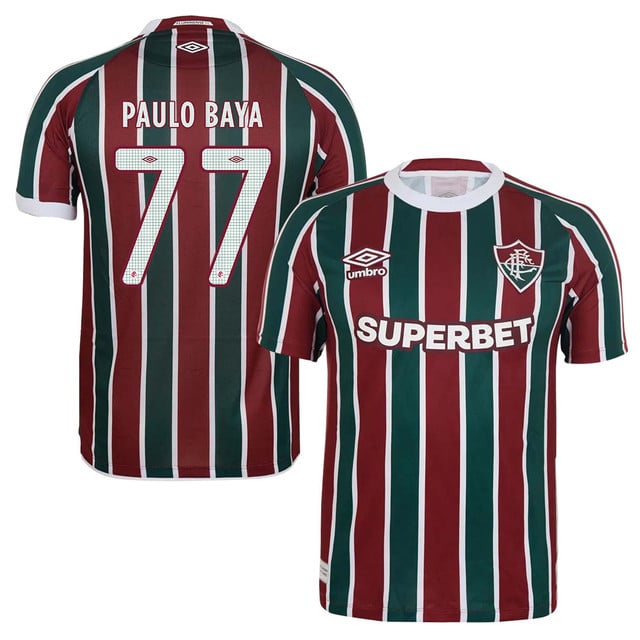 Fluminense Paulo Baya 77 Home 2025-26 Jersey – Red Green