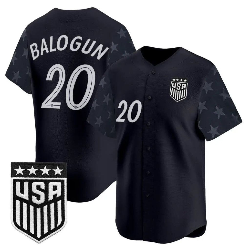 Folarin Balogun Jersey #20 USMNT 2026 World Cup Vapor Baseball Stitched