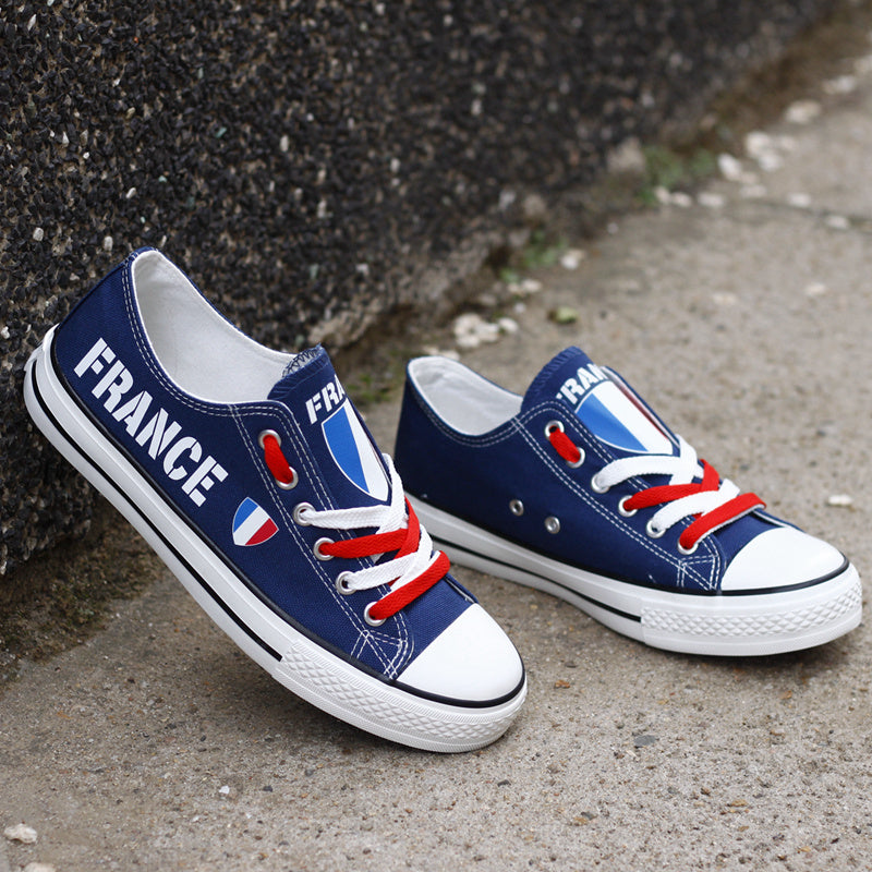 France Canvas Sneakers Shoes For Men Women Fans