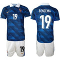 France #19 BENZEMA Jerseys National Team x World Cup 2026 Home On Field Soccer