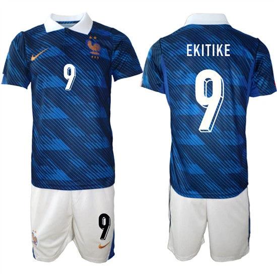 France #9 EKITIKE Jerseys National Team x World Cup 2026 Home On Field Soccer