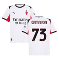 Francesco Camarda 73 AC Milan 2025-26 Away Men Jersey – White