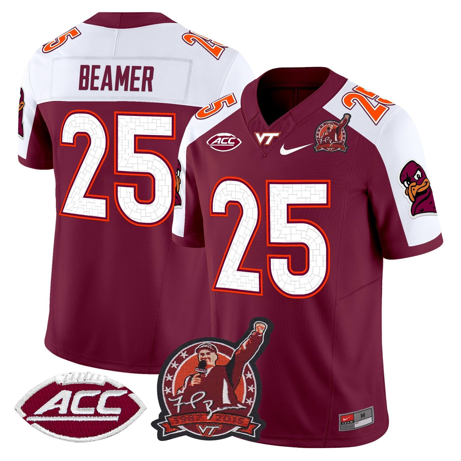 Frank Beamer Jersey #25 Virginia Tech Hokies Coach Frank Beamer 2025