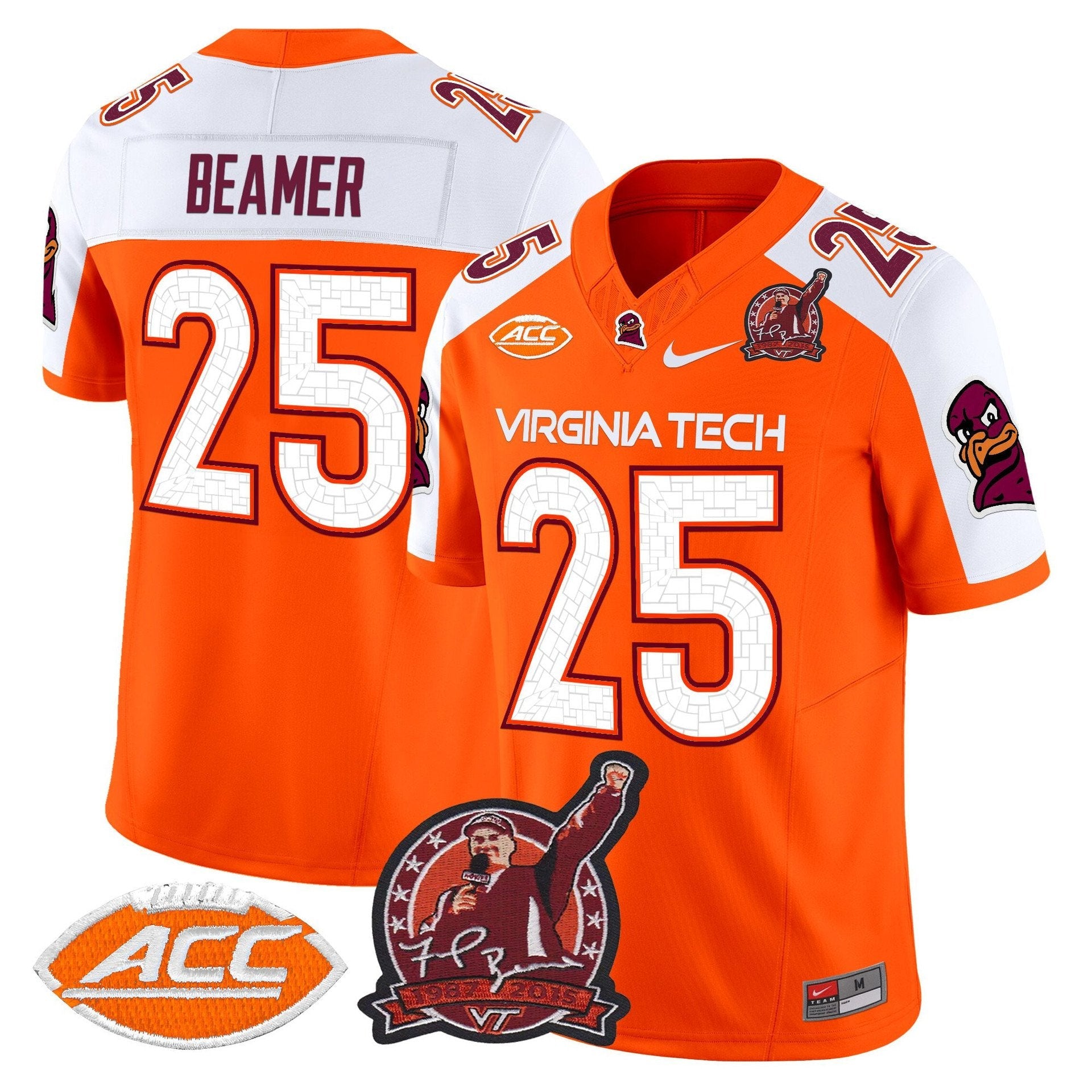 Frank Beamer Jersey #25 Virginia Tech Hokies Coach Frank Beamer 2025
