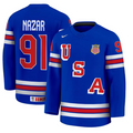 Frank Nazar Jersey #91 USA Hockey 2025 Premium Stitched Away