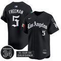 Freddie Freeman Jersey #5 Dodgers Mexico 2025 LA Gothic Style Patch Premier Limited Stitched