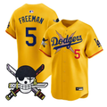 Freddie Freeman Jersey #5 Dodgers One Piece Zoro Patch Premier Stitched