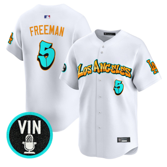 Freddie Freeman Jersey #5 Los Angeles Dodgers Graffiti Street Style