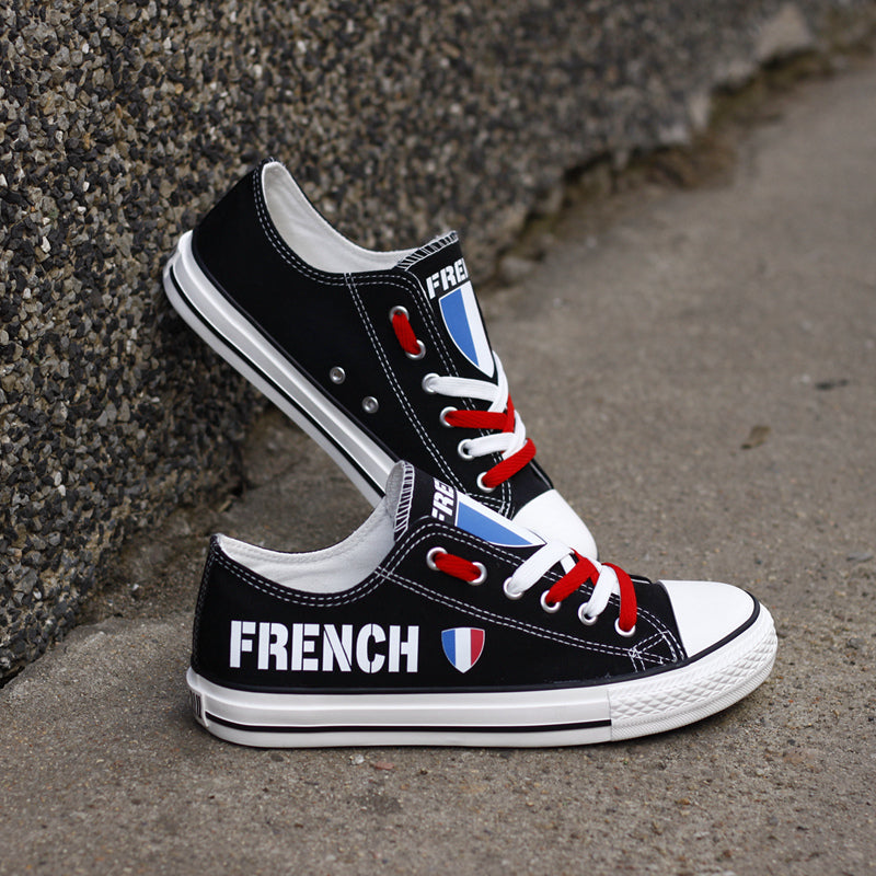French Canvas Sneakers Shoes For Men Women Fans