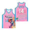 Fresh Prince #14 Smith Movie Basketball Jersey Pink
