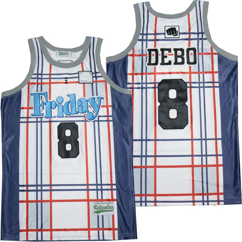 Friday #8 Debo Movie Basketball Jersey