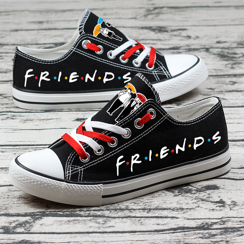 Friends Low Top Canvas Sport Sneakers Shoes For Men Women Fans