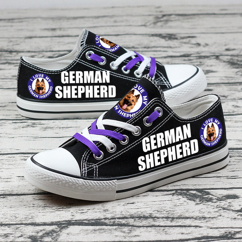 GERMAN SHEPHERD Canvas Sneakers Shoes For Men Women Fans