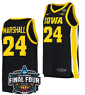 Gabbie Marshall Jersey Iowa Hawkeyes College Basketball 2023 National Championship Bound Black #24