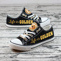 GOLDEN RETRIEVER Canvas Sneakers Shoes For Men Women Fans