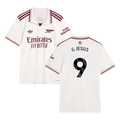 Gabriel Jesus #9 Arsenal 2025-26 Third Jersey – Cream