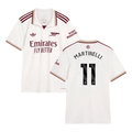 Gabriel Martinelli #11 Arsenal 2025-26 Third Jersey – Cream