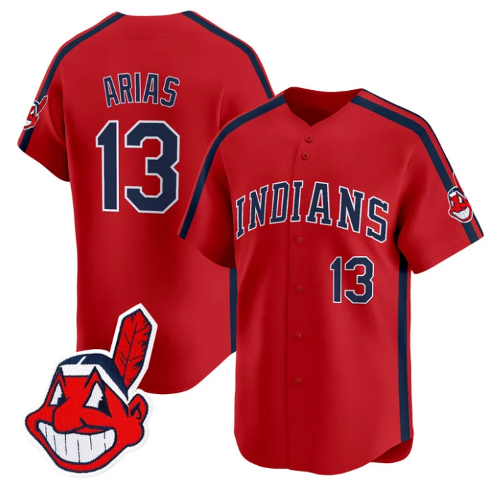 Gabriel Arias Jersey #13 Cleveland Indians Ricky Wild Thing Vaughn Stitched