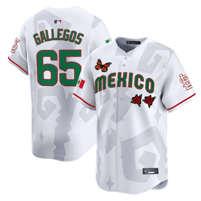 Gallegos Jersey #65 Mexican Heritage 2025 Sentrock Vapor Limited Stitched