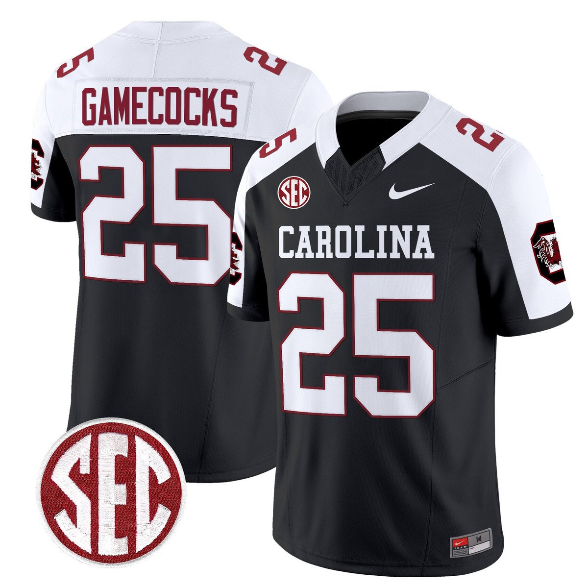 Gamecocks Jersey #25 Carolina 1980 Throwback Rebrand 2026 Stitched