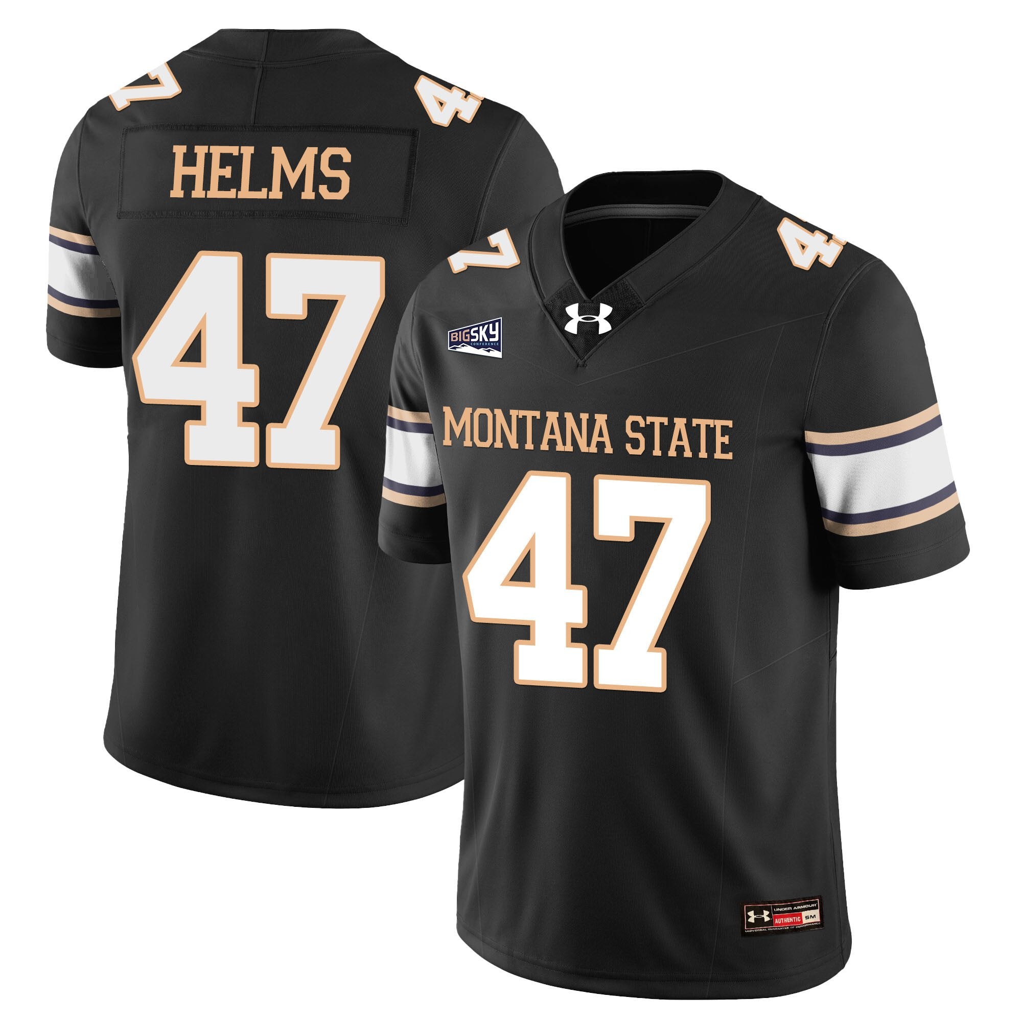 George Helms Jersey #47 Montana State Bobcat Football 2025 Stitched