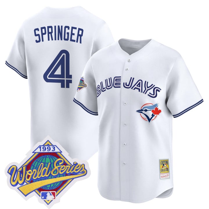 George Springer Jersey #4 Toronto Blue Jays 1993 World Series Throwback