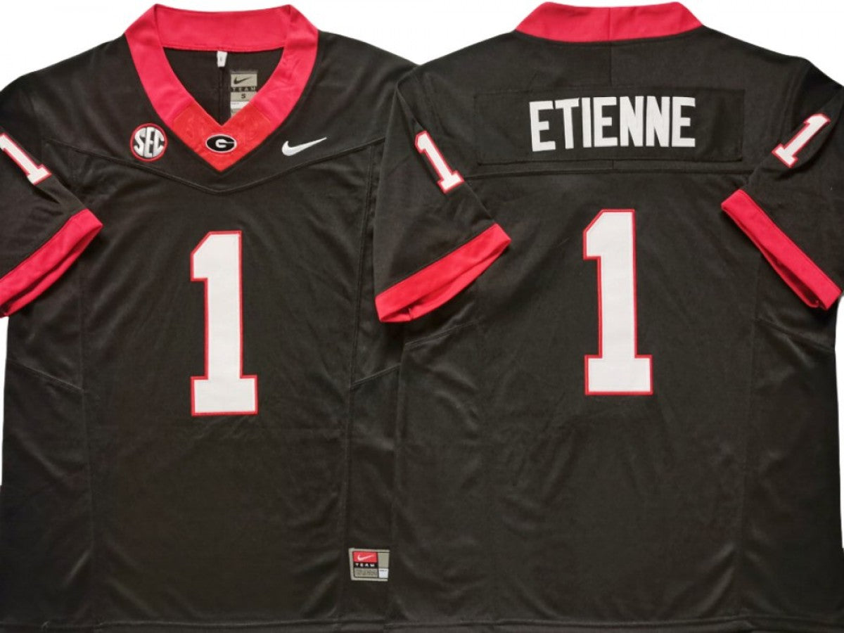 Georgia Bulldogs #1 Trevor Etienne Vapor F.U.S.E. Limited Jersey Black