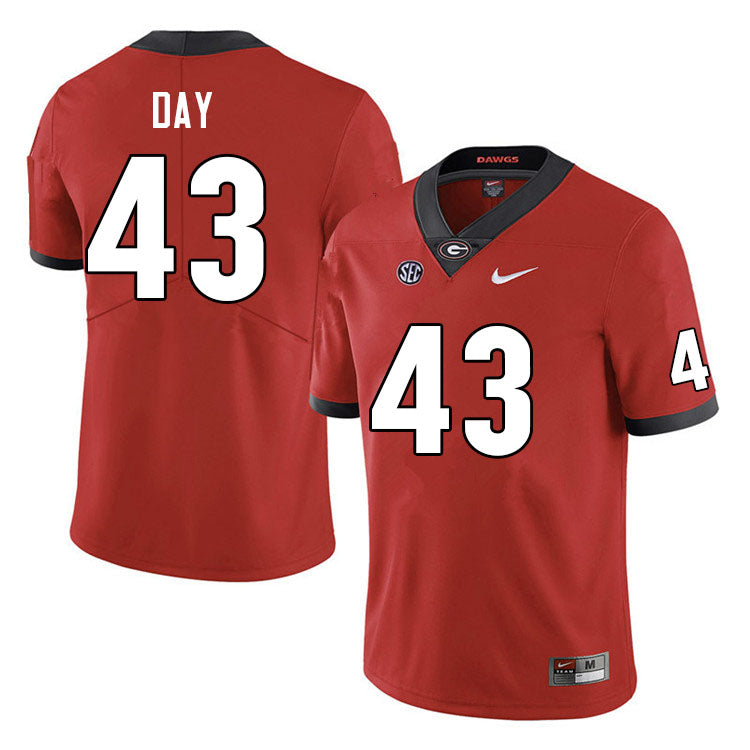 Georgia Bulldog #43 Davis Day College Football Jersey Stitched