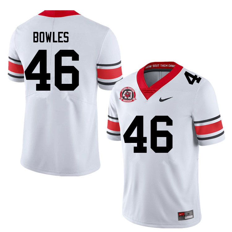Georgia Bulldog #46 Payton Bowles College Football Jersey Stitched