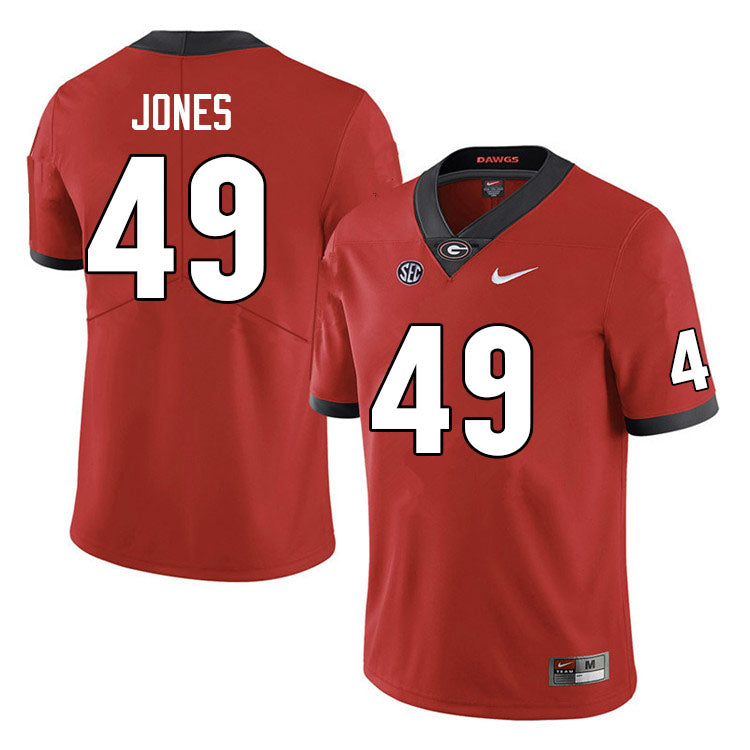 Georgia Bulldog #49 Gleaton Jones College Football Jersey Stitched