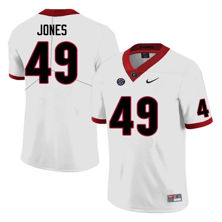 Georgia Bulldog #49 Gleaton Jones College Football Jersey Stitched