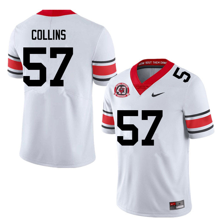 Georgia Bulldog #57 Luke Collins College Football Jersey Stitched