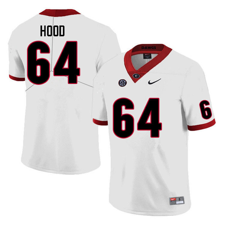 Georgia Bulldog #64 Jacob Hood College Football Jersey Stitched