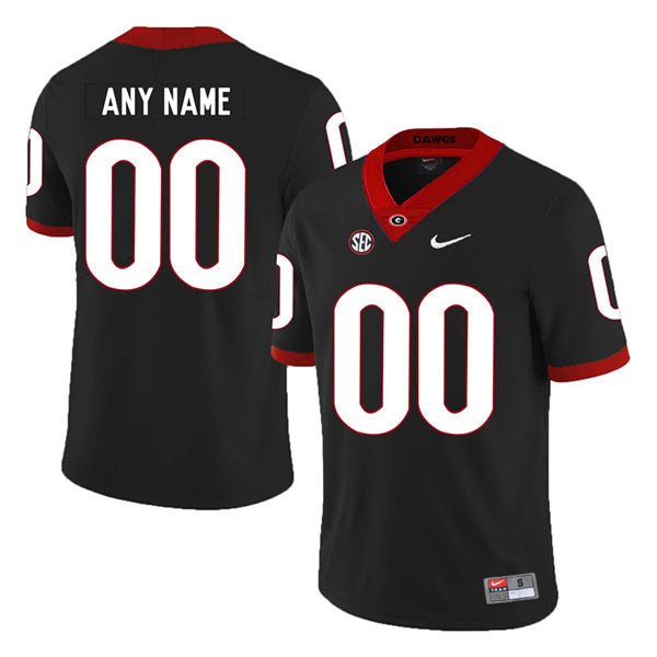 Georgia Bulldogs #00 Custom College Football Jersey Stitched