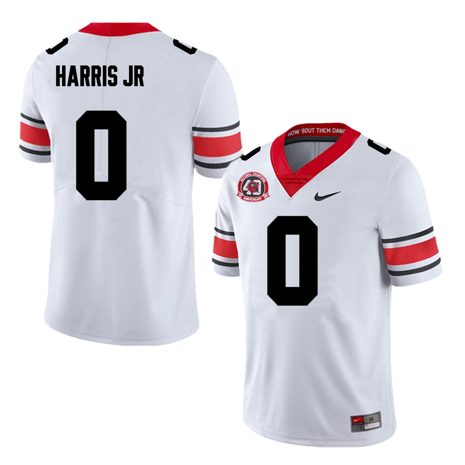 Georgia Bulldogs #0 Gabe Harris Jr. Football Jersey Stitched