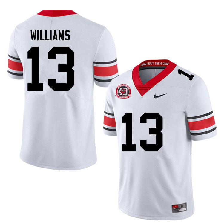 Georgia Bulldogs #13 Mykel Williams College Football Jersey Stitched
