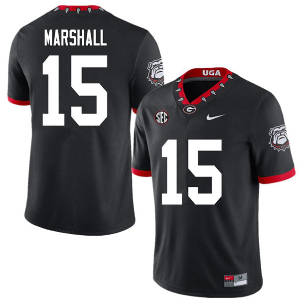 Georgia Bulldogs #15 Trezmen Marshall College Football Jersey Stitched