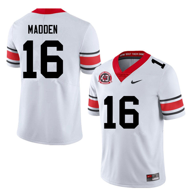 Georgia Bulldogs #16 C.J. Madden College Football Jersey Stitched