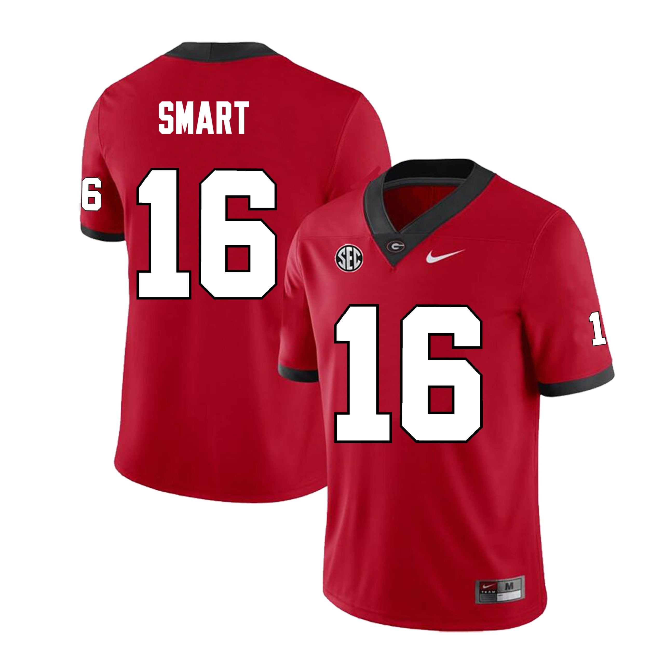 Georgia Bulldogs #16 Kirby Smart Football Jersey Stitched