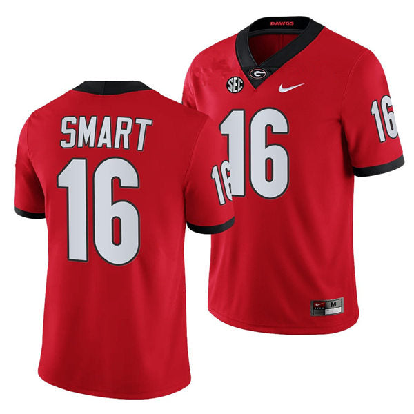 Georgia Bulldogs #16 Kirby Smart Football Jersey Stitched