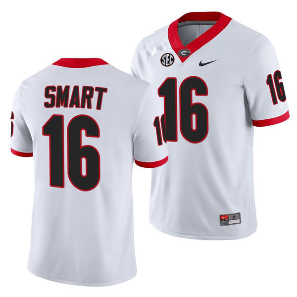 Georgia Bulldogs #16 Kirby Smart Football Jersey Stitched